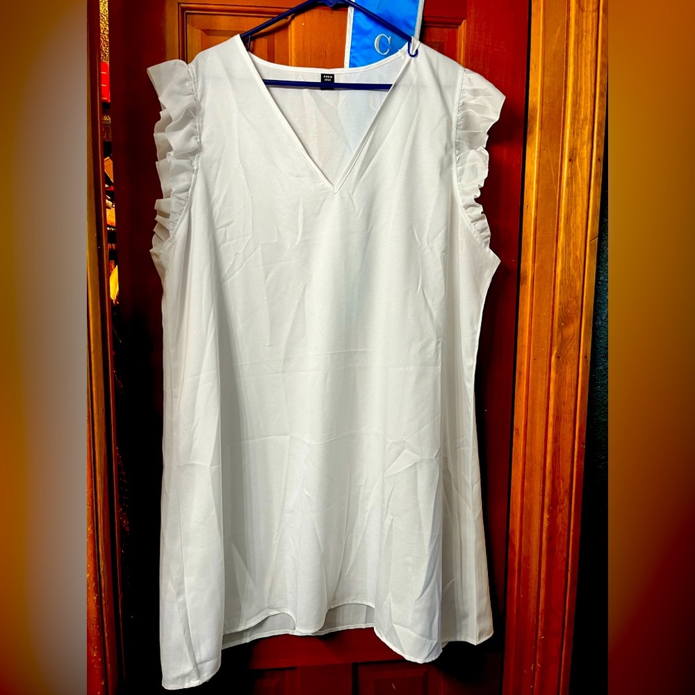 Shein white slip dress 4xl